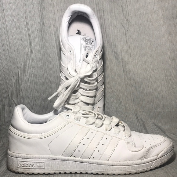 adidas Other - Adidas top ten low size 8.5 triple white